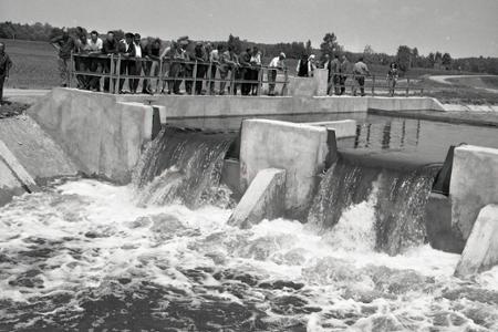  Rok 1964:  Závlahová sústava Šaľa – Kolárovo v skúšobnej prevádzke