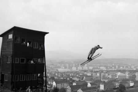 Rok 1966: Unikátne skokanské mostíky v Banskej Bystrici